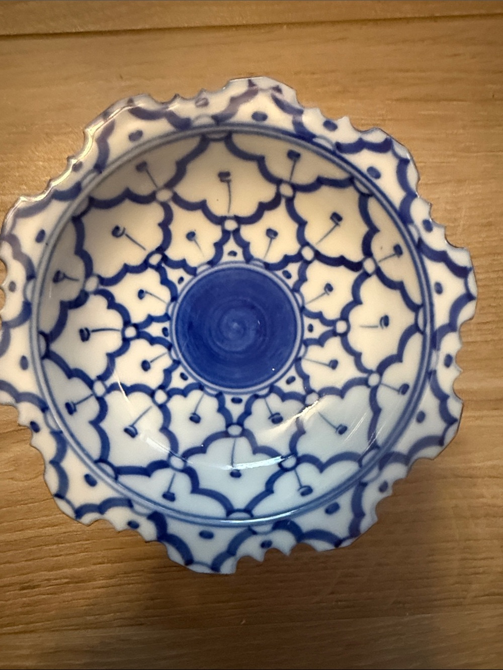 Blue and White Decorative Ceramic Bowl - Home Art